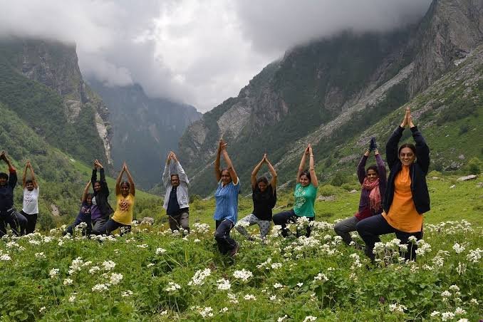 Group at Hemkund Sahib valley